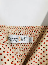 Load image into Gallery viewer, Sunny Girl Women&#39;s Polka Dot Mini Dress | UK12 | Beige
