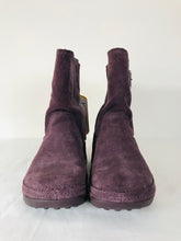 Load image into Gallery viewer, Fitflop Women’s Short Suede Superboot Boots NWT | UK5 | Amethyst Purple
