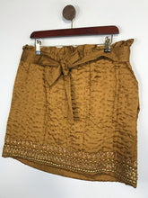 Load image into Gallery viewer, Ulla Johnson Women&#39;s Embroidered Sequin Mini Skirt | US6 UK10 | Brown
