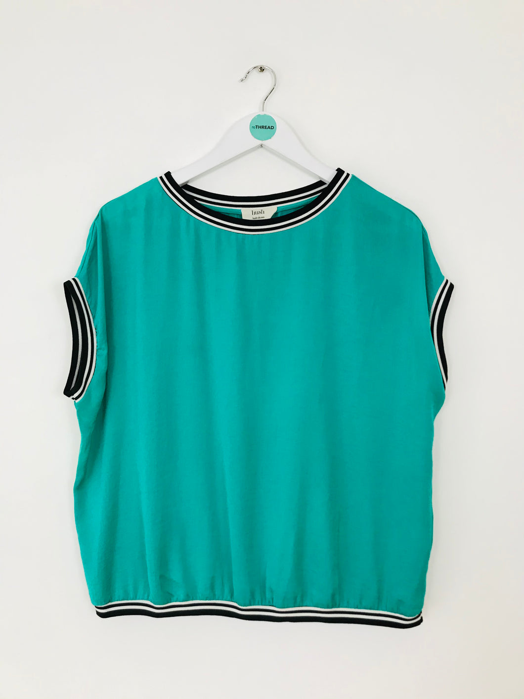 Hush Women’s Oversized Sleeveless Tshirt | UK14 | Green