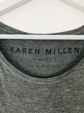 Load image into Gallery viewer, Karen Millen Women’s Studded T-Shirt | UK14 | Grey

