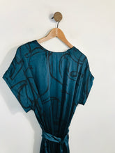 Load image into Gallery viewer, Jigsaw Women&#39;s Silk Smart Shift Dress | UK10 | Blue
