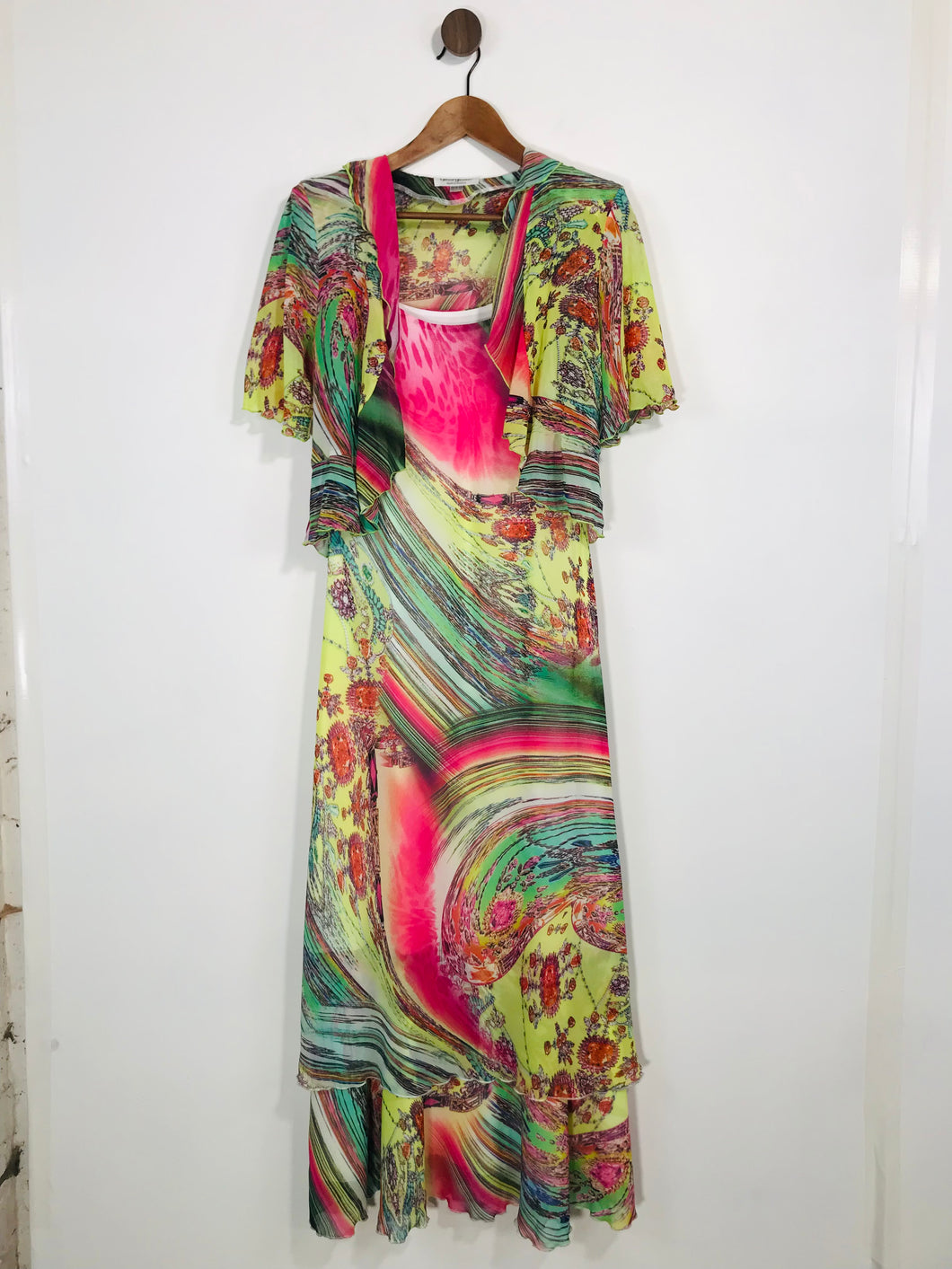 Georgede Women's Patterned Evening Maxi Dress | UK12 | Multicolour