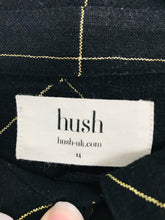 Load image into Gallery viewer, Hush Women’s Oversized Check Shirt Dress | UK14 | Black Gold
