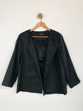 Load image into Gallery viewer, Eileen Fisher Women&#39;s Bomber Jacket | L UK14 | Black
