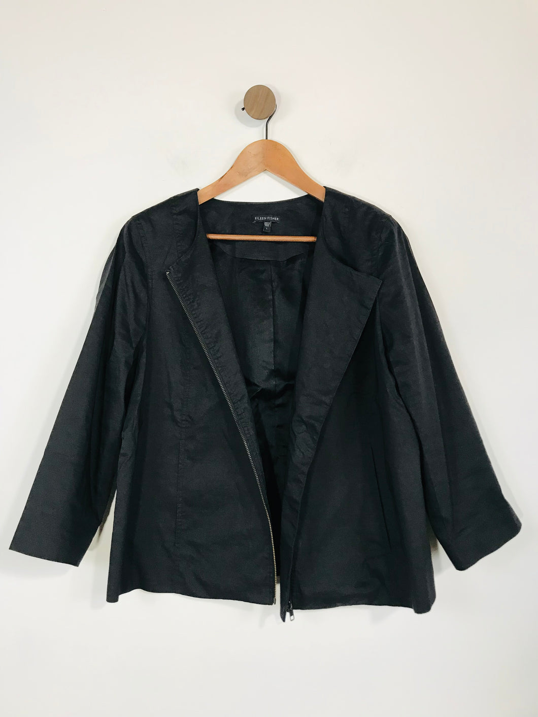 Eileen Fisher Women's Bomber Jacket | L UK14 | Black