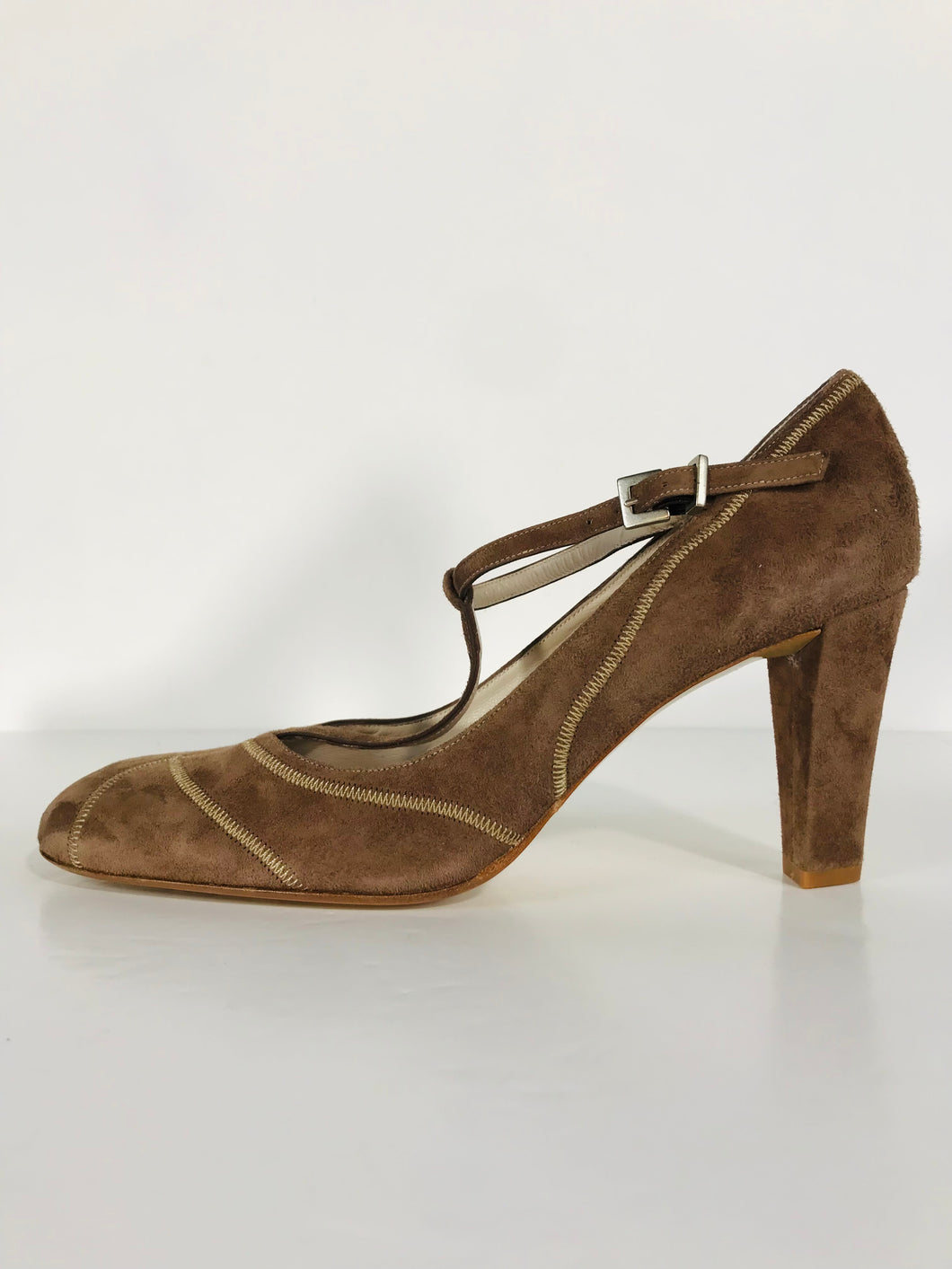 Jigsaw Women's Leather Heels | EU39 UK6 | Brown