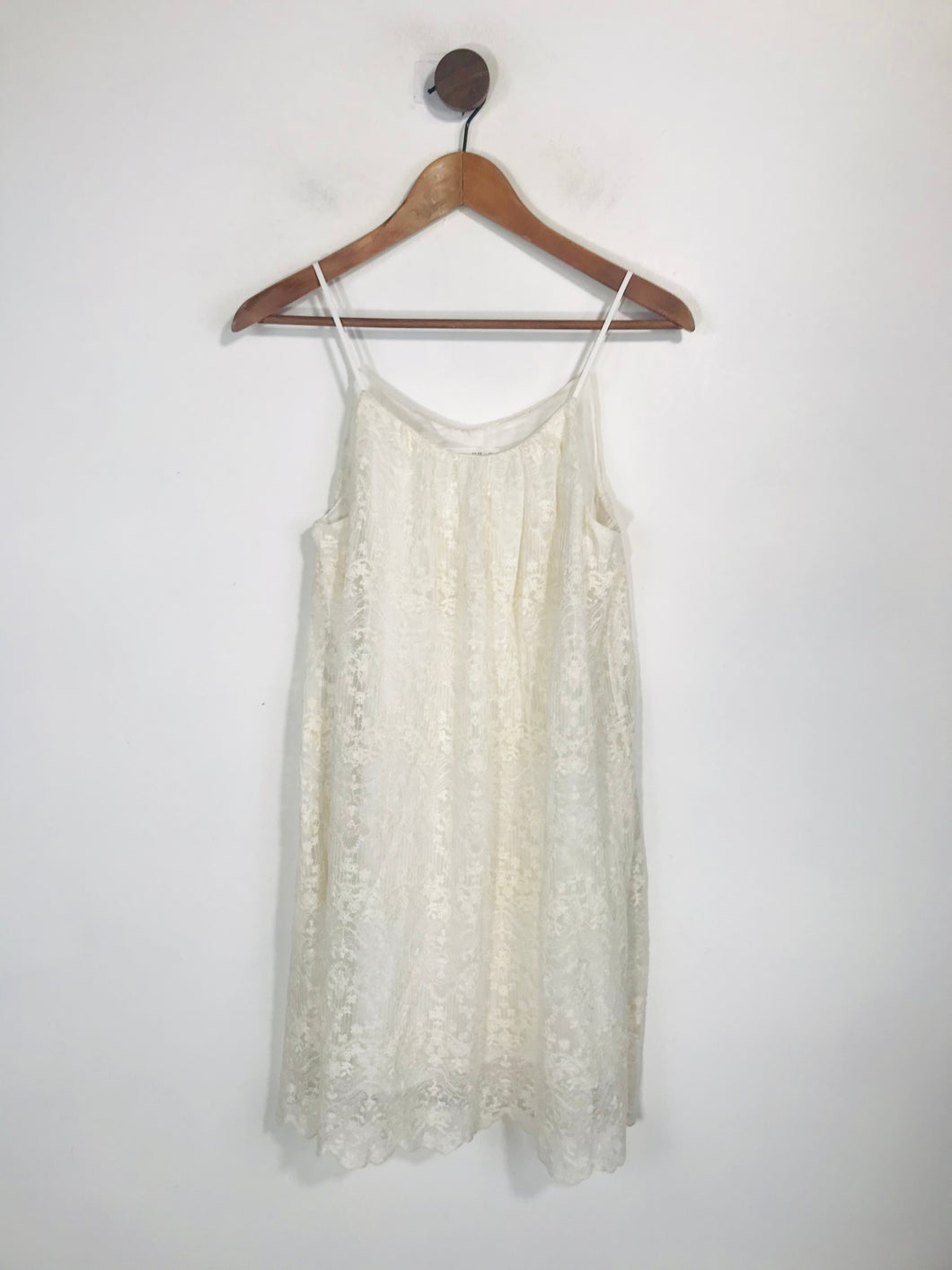 Zara Kid's Lace Smock Shift Dress | 11-12 Years 152cm | White