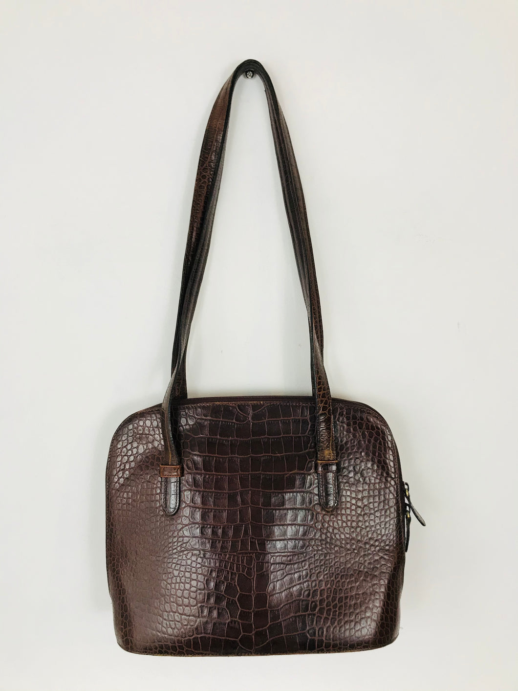 St Michael Marks & Spencer Women’s Leather Shoulder Bag | Medium | Brown