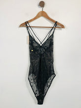 Load image into Gallery viewer, And/Or John Lewis Women&#39;s Sheer Embroidered Bodysuit Tank Top NWT | M UK10-12 | Black
