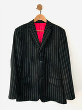 Load image into Gallery viewer, French Connection Men&#39;s Striped Blazer Jacket | 40 | Black
