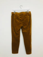 Load image into Gallery viewer, Luisa Cerano Women’s Velvet Slim Trousers | UK14 | Brown
