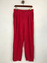 Load image into Gallery viewer, American Vintage Women&#39;s Casual Trousers | M UK10-12 | Red

