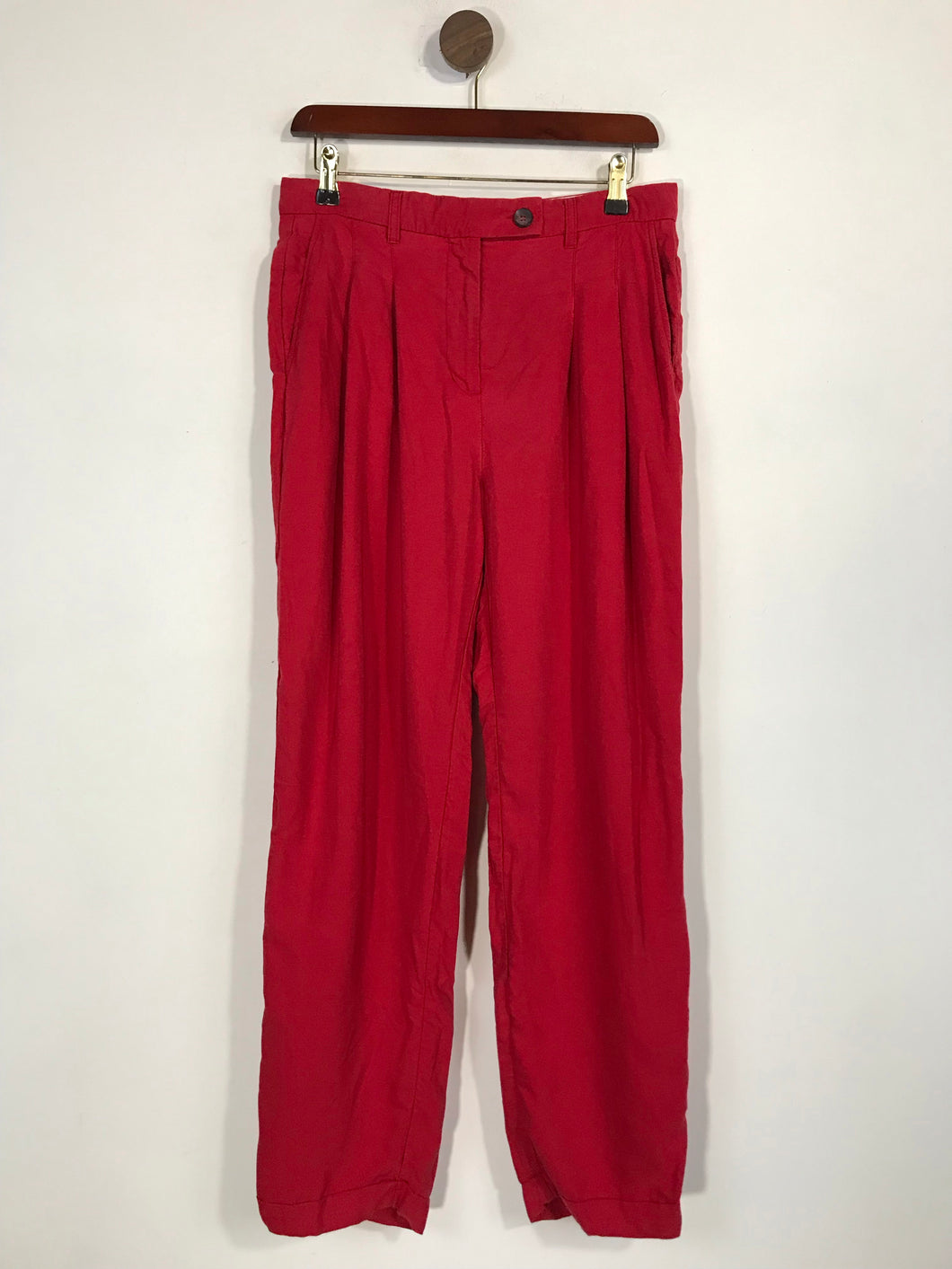 American Vintage Women's Casual Trousers | M UK10-12 | Red
