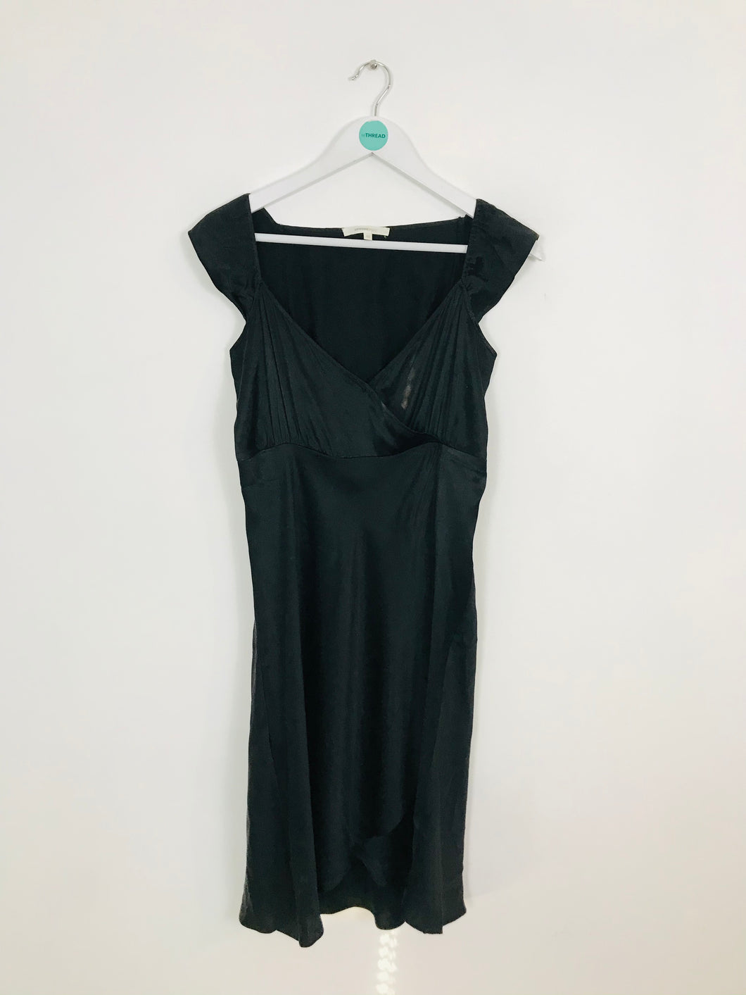 Vanessa Bruno Women’s 100% Silk Empire Line Wrap Dress | 40 UK8 | Black
