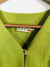 Load image into Gallery viewer, East Women&#39;s Linen Boho Blazer Jacket | UK12 | Green
