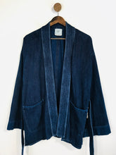 Load image into Gallery viewer, Indigo Unique Women&#39;s Wrap Denim Jacket | S UK8 | Blue
