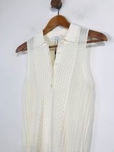 Load image into Gallery viewer, Reiss Women&#39;s Knit Collared Vest NWT | XS UK6-8 | Beige
