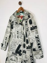 Load image into Gallery viewer, Desigual Women&#39;s Jacquard Statement Print Overcoat Coat | UK12 | White
