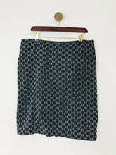 Load image into Gallery viewer, White Stuff Women&#39;s Jacquard Spot Pencil Skirt | UK14 | Blue
