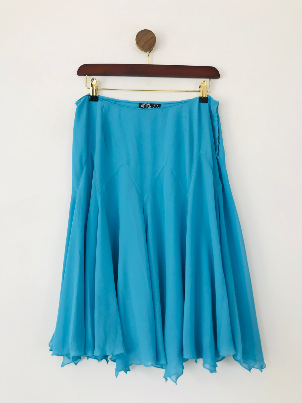 After Six Women's Slit A-Line Skirt | UK14 | Blue