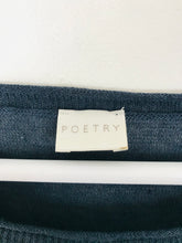 Load image into Gallery viewer, Poetry Women’s Longline Oversize Knit Jumper | UK10 | Grey Blue
