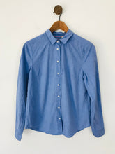 Load image into Gallery viewer, Boden Women&#39;s Cotton Long Sleeve Button-Up Shirt | UK12 | Blue
