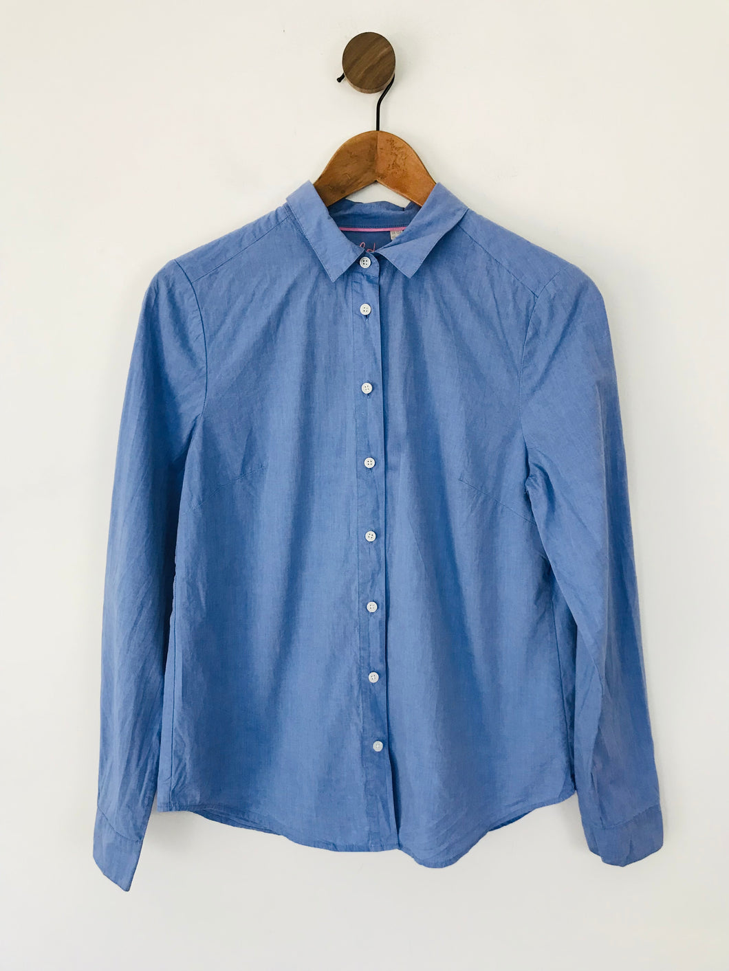 Boden Women's Cotton Long Sleeve Button-Up Shirt | UK12 | Blue