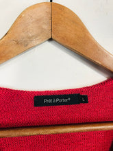 Load image into Gallery viewer, Prêt à Porter Women&#39;s Cotton Linen Cardigan | L UK14 | Red
