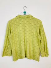 Load image into Gallery viewer, Boden Women’s Cottage Style Cable Knit Cardigan | UK 14 | Green
