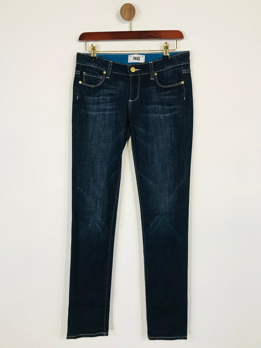 Paige Women's Low Waist Skinny Jeans | W24 UK6 | Blue