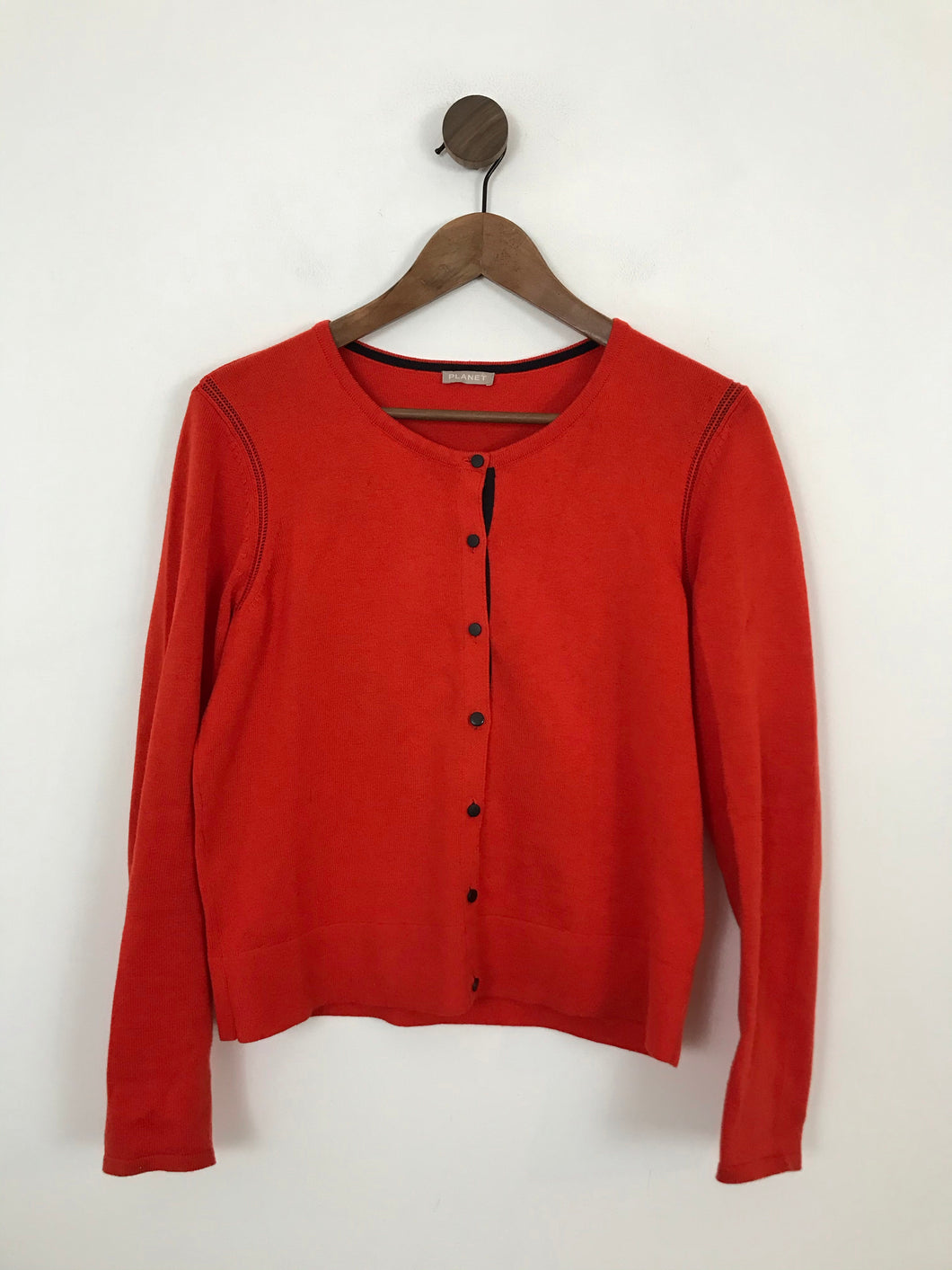 Planet Women's Button Up Cardigan | S UK8 | Red