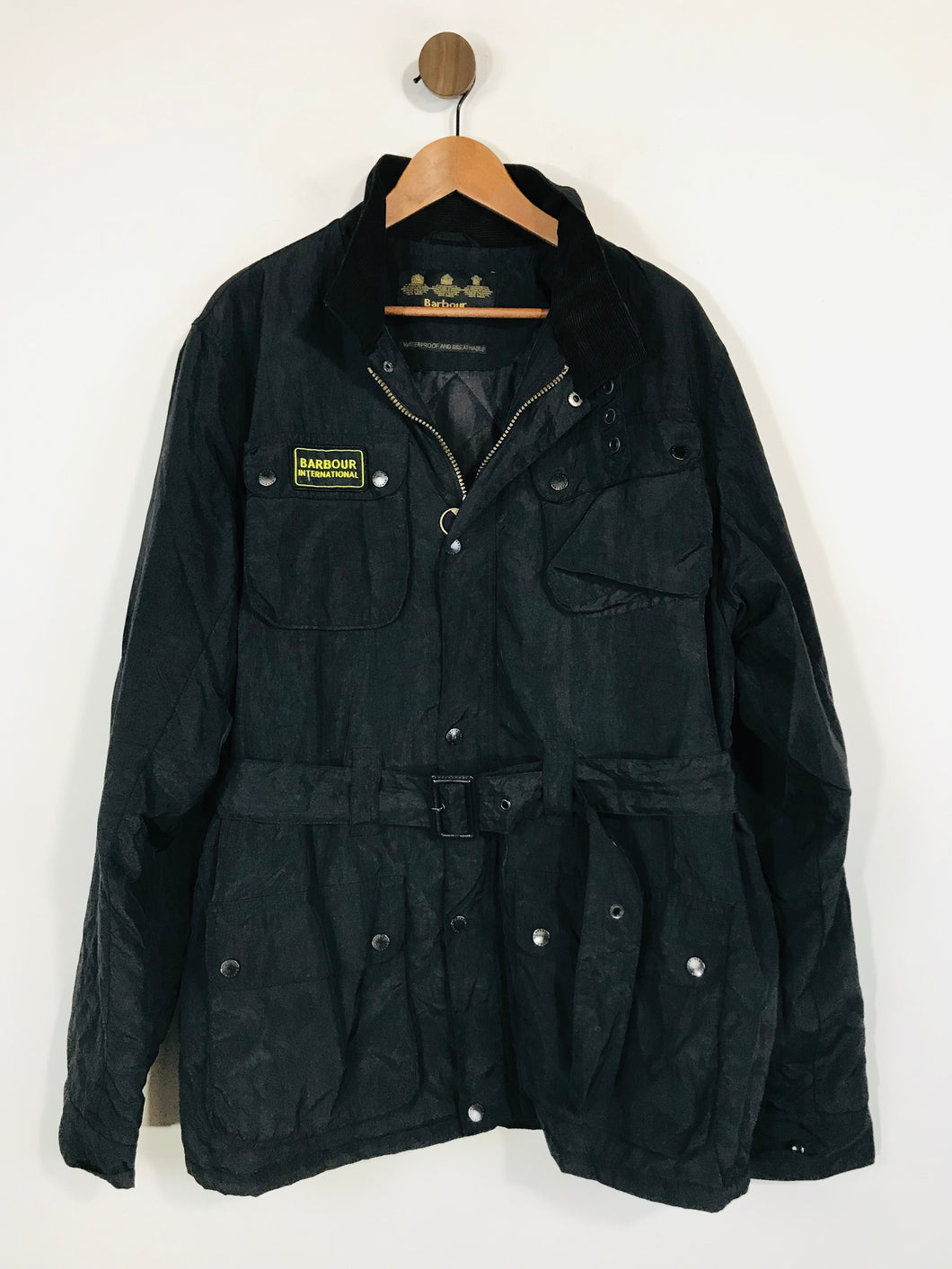 Barbour International Men's Military Jacket | XL | Black