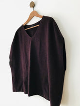 Load image into Gallery viewer, COS Women’s Oversized Wool Sweater Vest Jumper | M UK12 | Maroon
