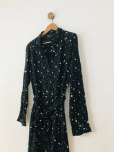 Load image into Gallery viewer, Baukjen Women&#39;s Long Sleeve Star Print Midi Dress | UK14 | Black
