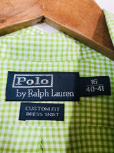 Load image into Gallery viewer, Ralph Lauren Men&#39;s Check Gingham Button-Up Shirt | 40-41 | Green
