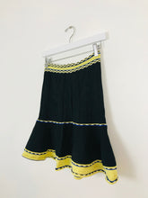 Load image into Gallery viewer, Sandro Womens Knit Ruffle Mini Skirt | 2 UK10 | Black
