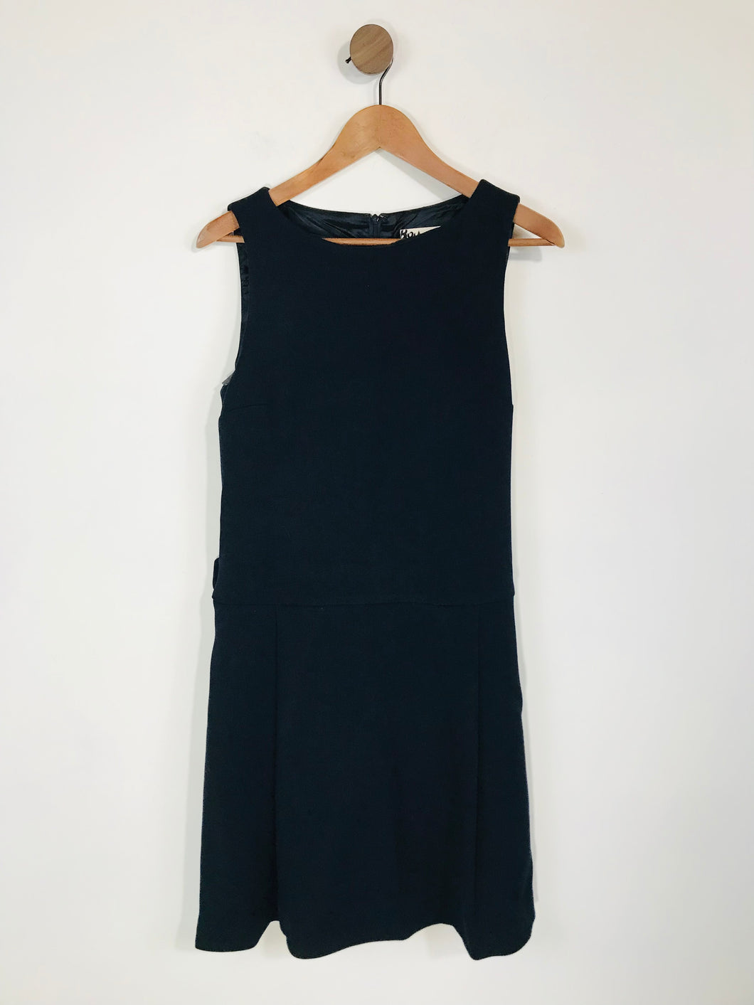 Jaeger Women's Pleated A-Line Dress | UK10 | Blue
