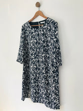 Load image into Gallery viewer, Windsmoor Women&#39;s Leopard Print Oversized Shift Dress NWT | UK14 | Black
