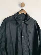 Load image into Gallery viewer, Reiss Men&#39;s Cotton Zip Long Overcoat | XL | Black
