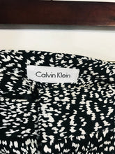 Load image into Gallery viewer, Calvin Klein Women&#39;s Patterned Chinos Trousers | UK12 | Black
