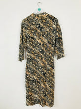 Load image into Gallery viewer, Zara Women’s Snakeskin Print Jersey Midi Dress | L | Brown
