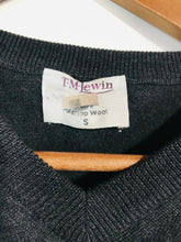 Load image into Gallery viewer, TM Lewin Men&#39;s Merino Wool Jumper | S | Grey
