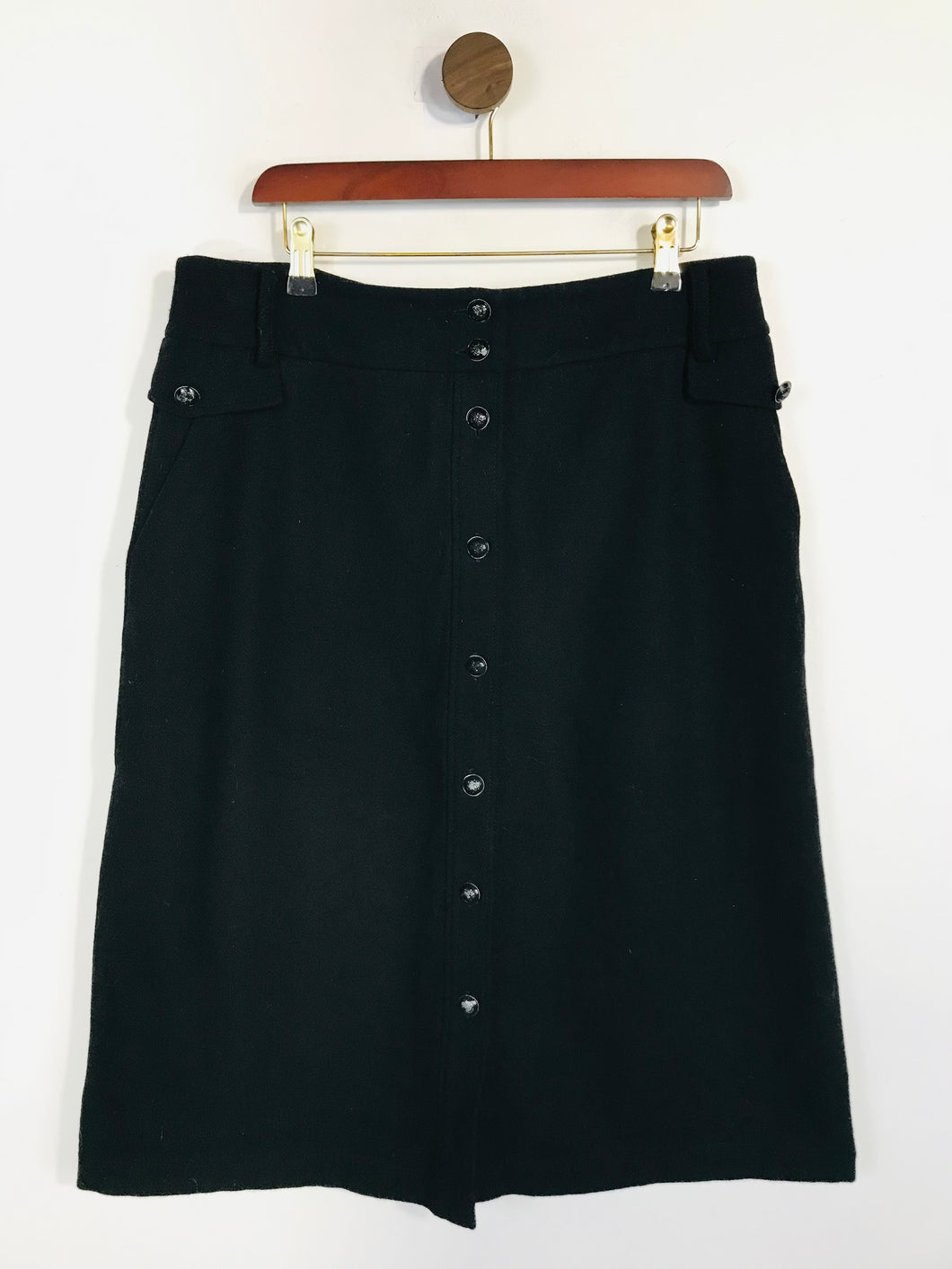 Biba Women's Wool Pencil Skirt | UK16 | Black