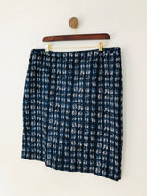 Load image into Gallery viewer, Jigsaw Women&#39;s Check Knee Length Pencil Skirt | UK16 | Blue
