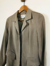 Load image into Gallery viewer, Austin Reed Women&#39;s Silk Smart Blazer Jacket | UK10 | Grey
