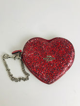 Load image into Gallery viewer, Coach Women&#39;s Heart Sparkle Coin Purse | OS | Red
