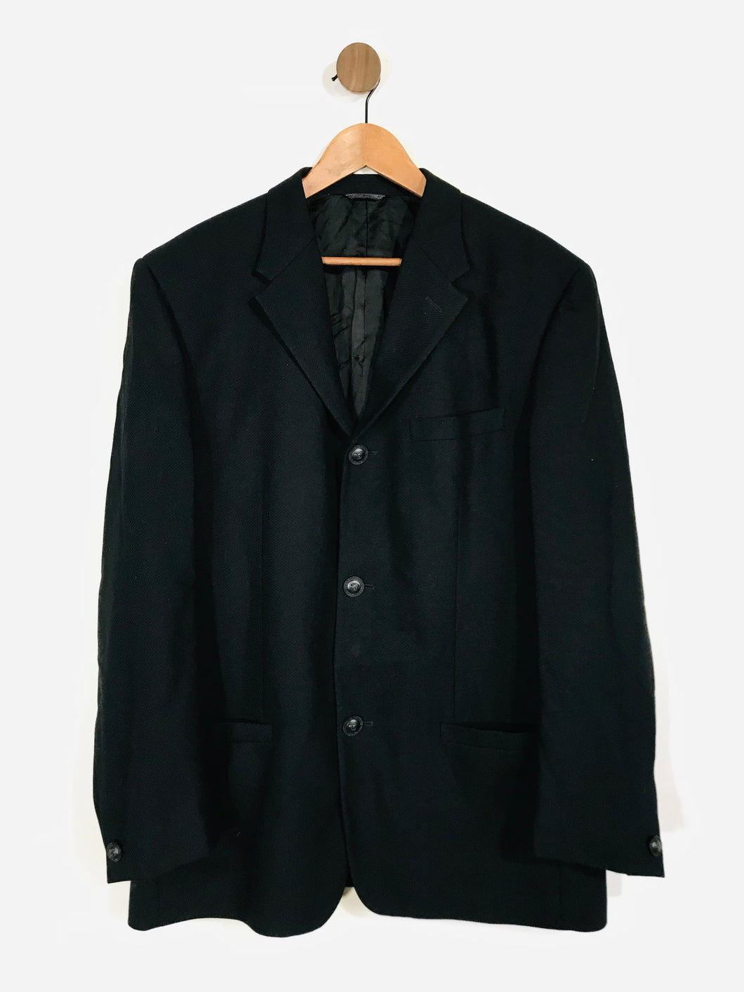 Gianni Versace Men's Wool Blazer Jacket | 54 | Black