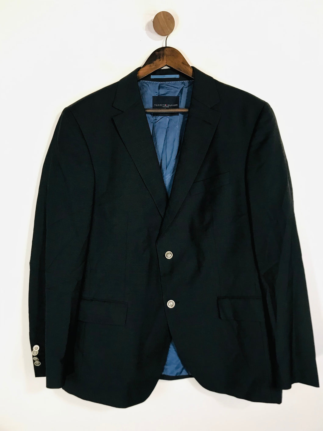 Tommy Hilfiger Men's Wool Blazer Jacket | L | Black