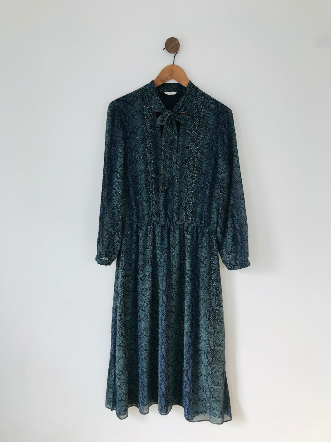 Hush Women’s Snake Print Maxi Dress | UK12 | Green